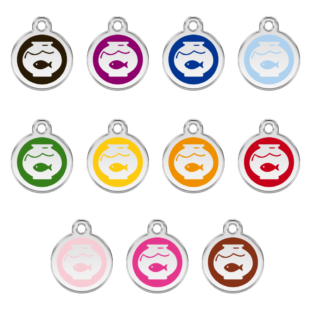ID tag for cats ''Fish in the aquarium''