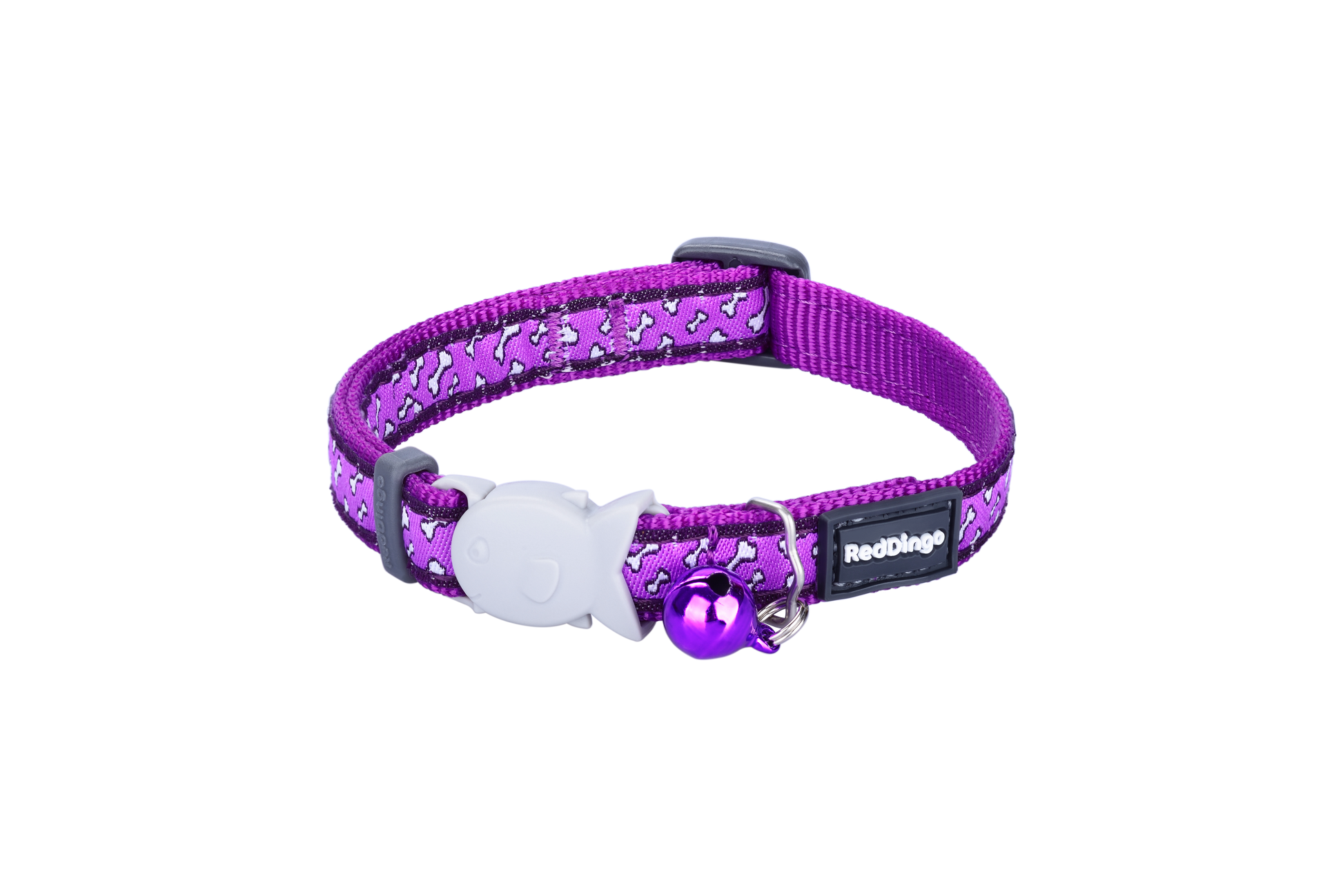 Red dingo kaķa kakla siksna ''lidojošie kauli'' tumši violēta