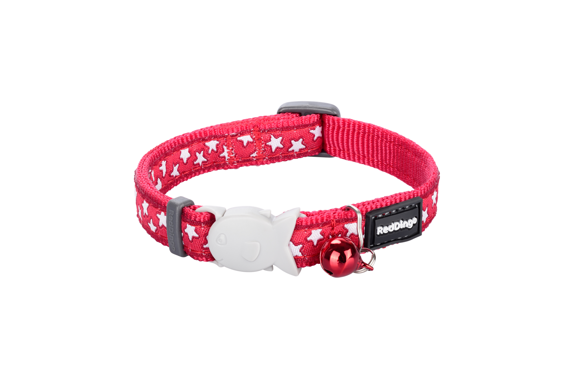 Red dingo kaķa kakla siksna ''baltās zvaigznes'' sarkana
