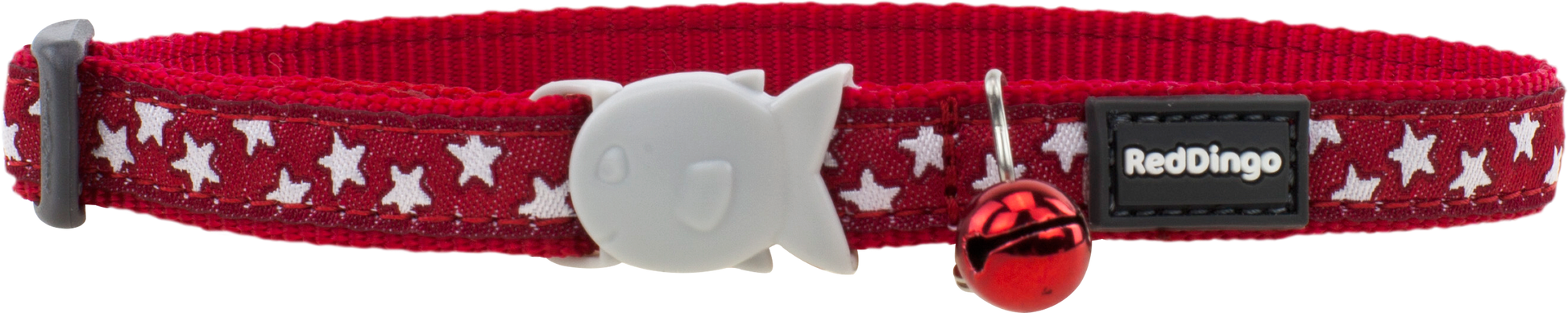 Red dingo kaķa kakla siksna ''baltās zvaigznes'' sarkana priekšskats
