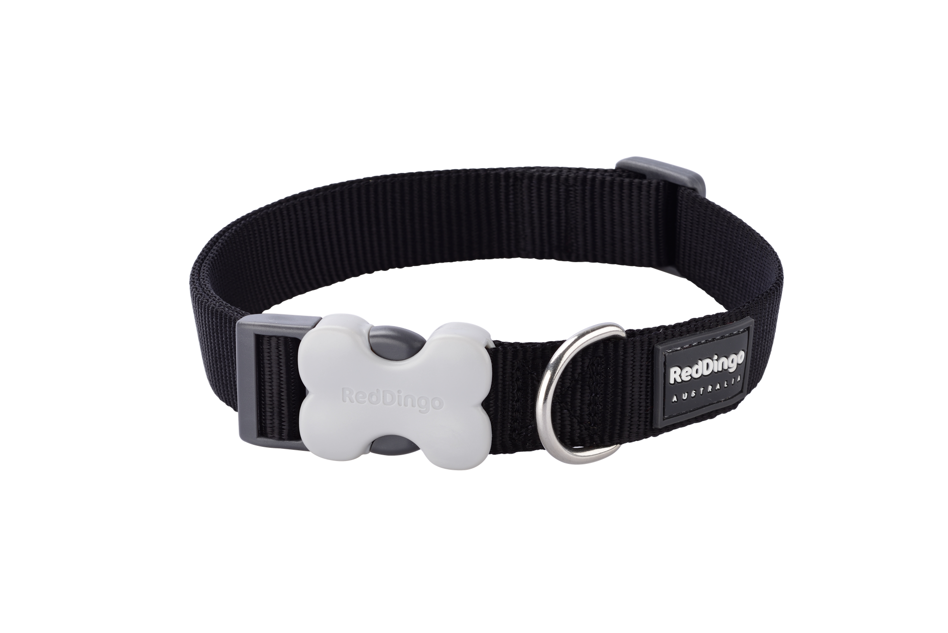 Red dingo suņu kakla siksna melna