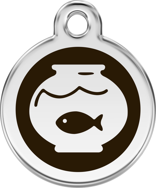 ID tag for cats ''Fish in the aquarium''