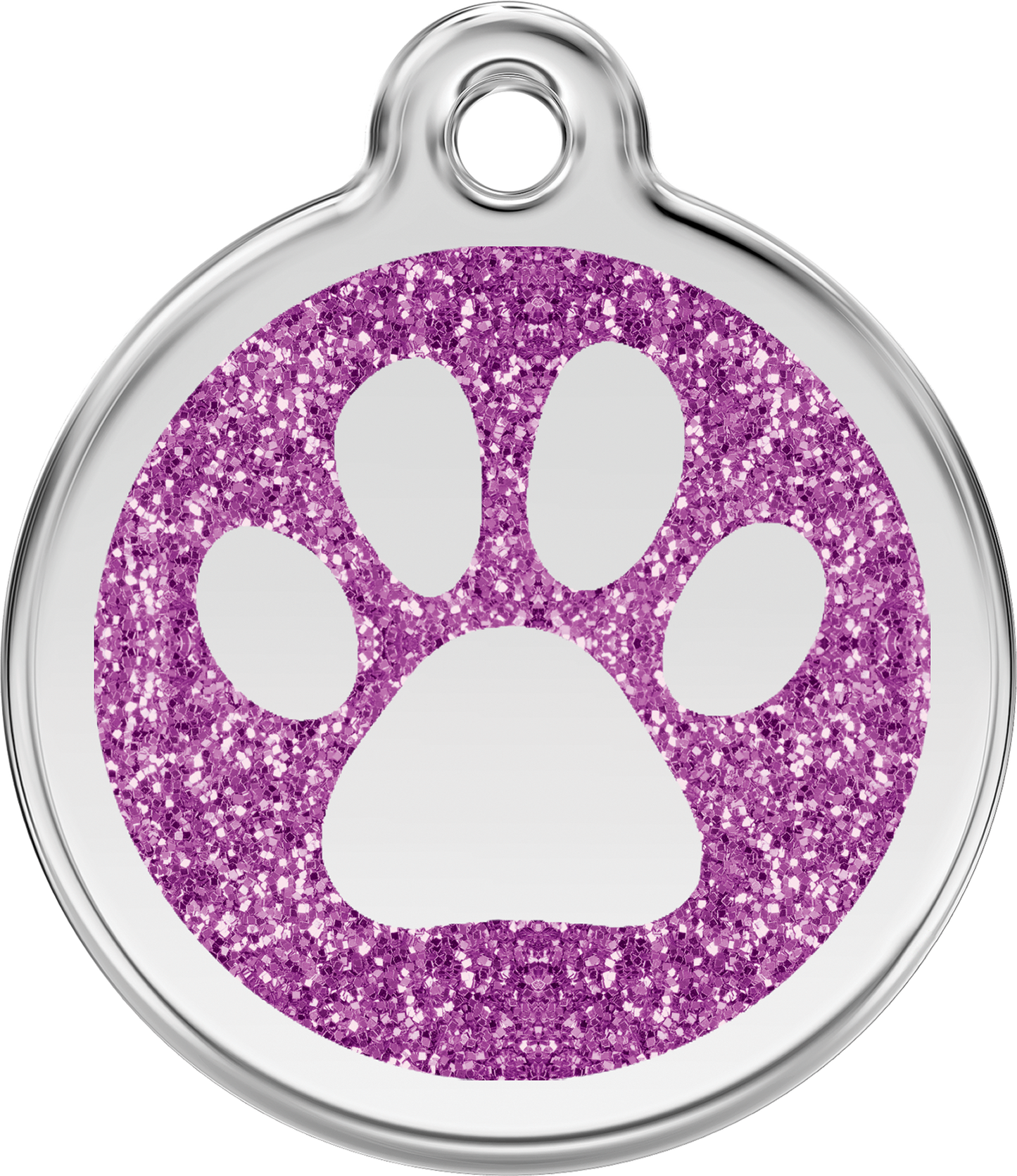 ID charm ''Paw with glitter''