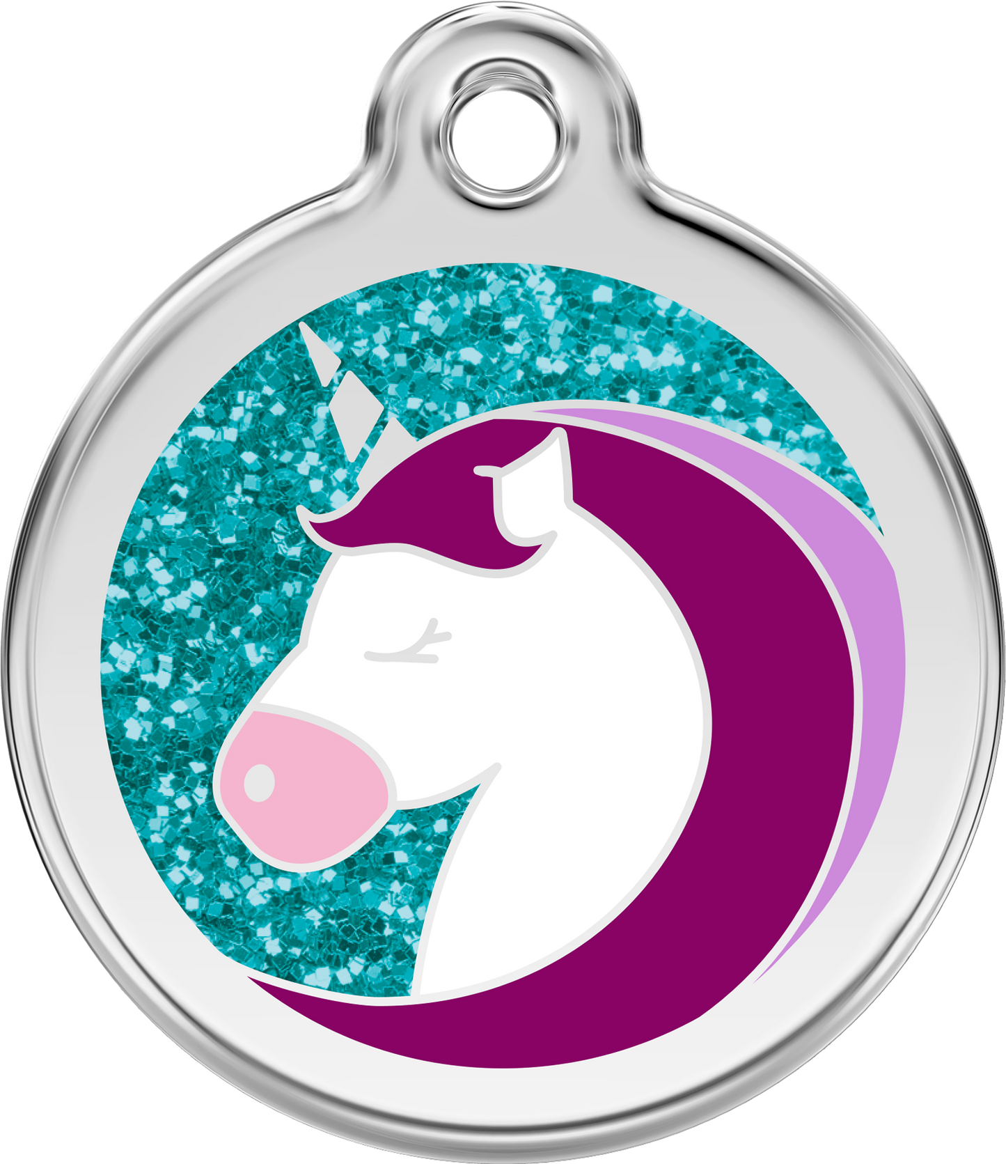 ID charm ''Unicorn with glitter''