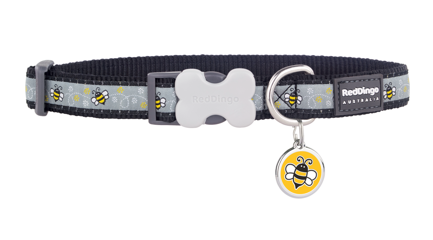 Dog collar ''Bumblebee'' black