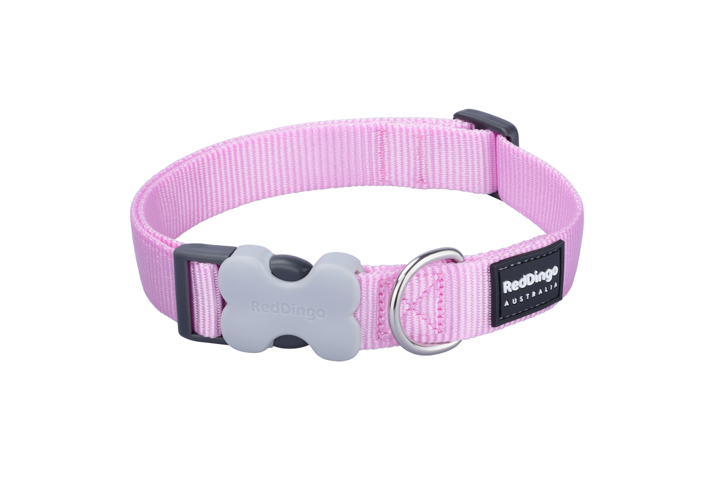 Dog collar in pastel pink