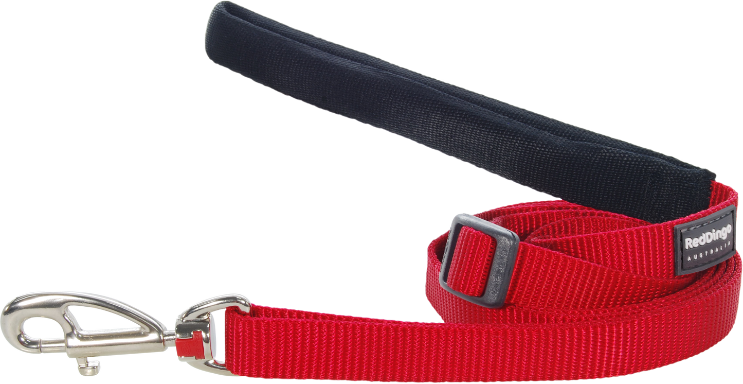 Adjustable leash red